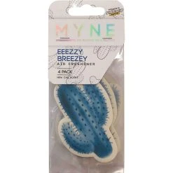 Myne Cactus Air Freshener - Eeezzy Breezey, 4 Pack