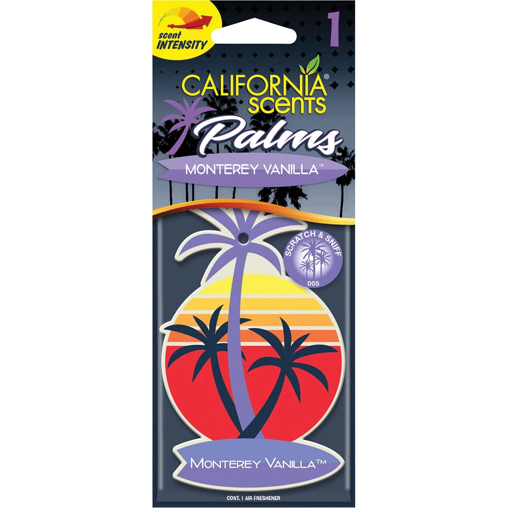 California Scents Palms Air Freshener Monterey Vanilla 1 California Scents Palms Air Freshener Monterey Vanilla
