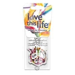 Love This Life Air Freshener Peace Symbol Berry -Bowden's Own shop SCA 637779 01 hi res