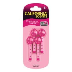 California Scents Vent Stick Air Freshener Coronado Cherry 4 Pack