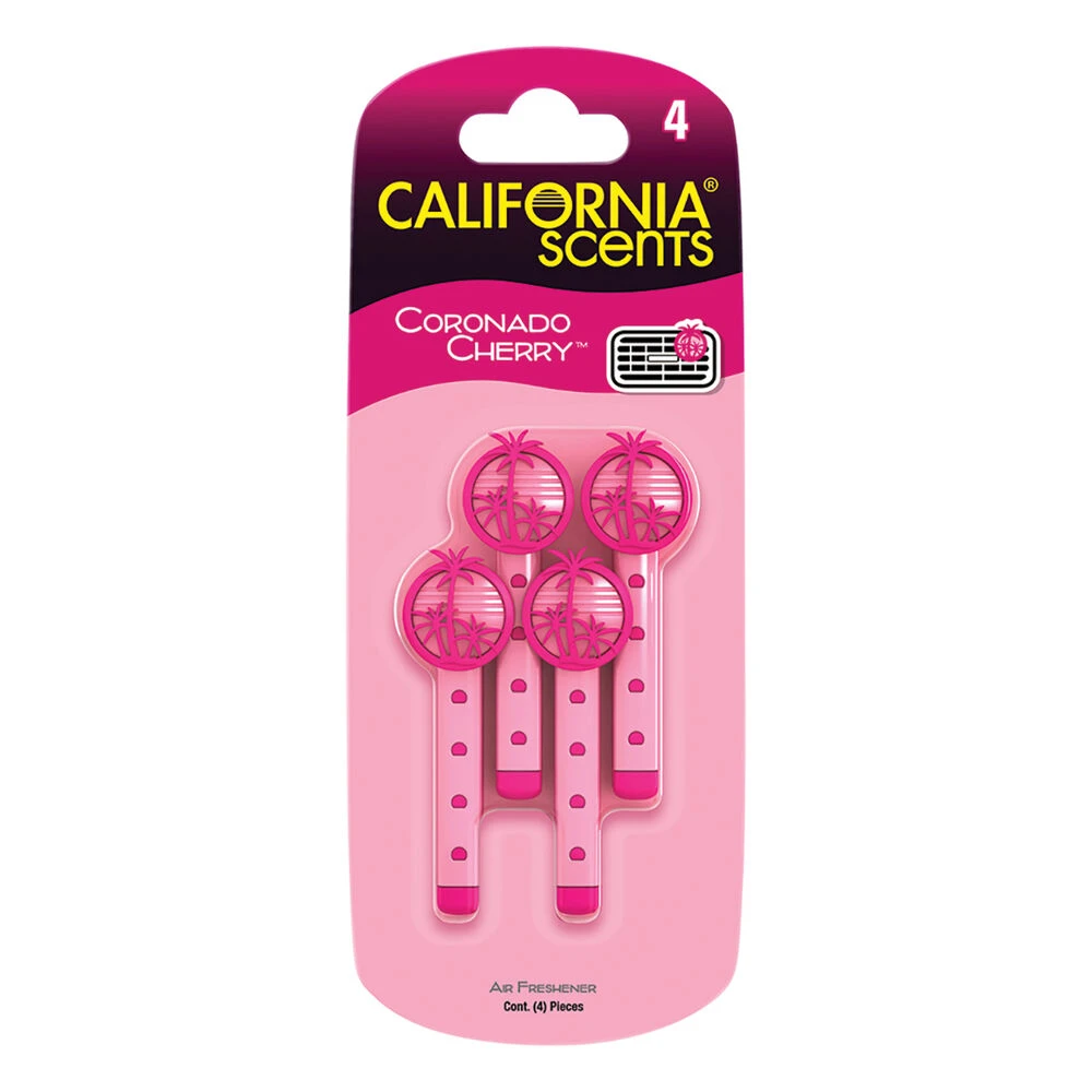 California Scents Vent Stick Air Freshener Coronado Cherry 4 Pack 1 California Scents Vent Stick Air Freshener Coronado Cherry 4 Pack